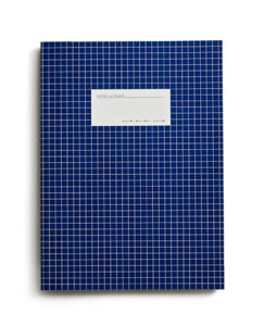 Large notebook grid dark blue