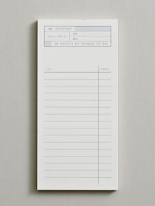 To Do Notepad // white