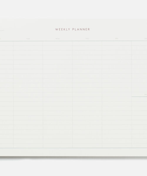 weekly planner A4