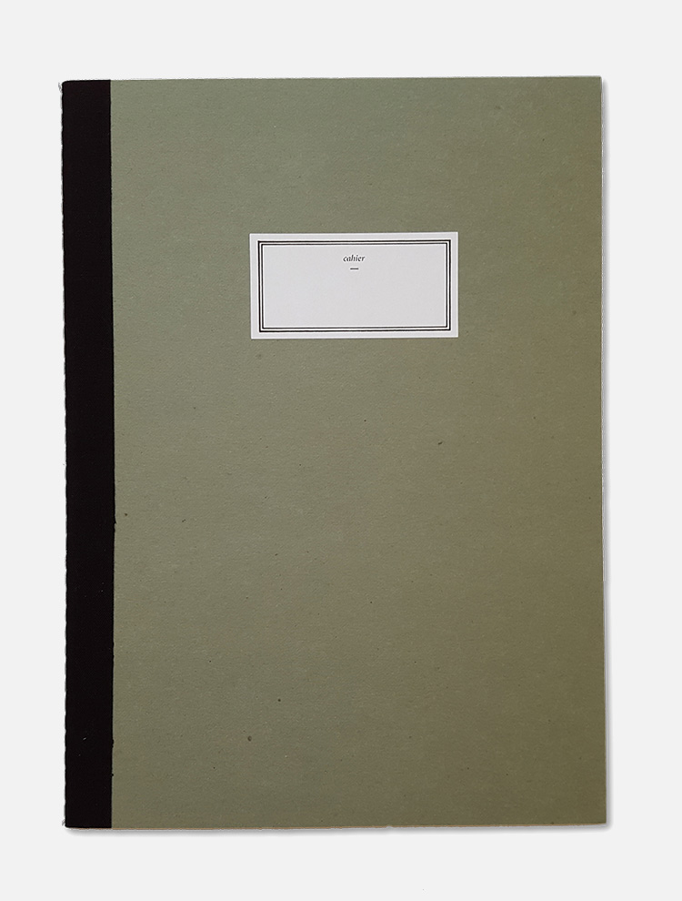 Stitch notebook green