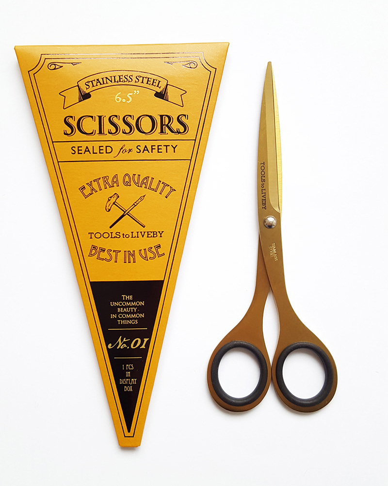 scissors 6.5 gold
