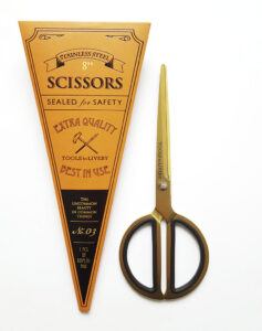 scissor 8 circle gold