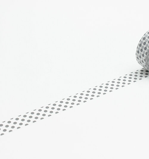 masking tape in dot grey colour washi tape
