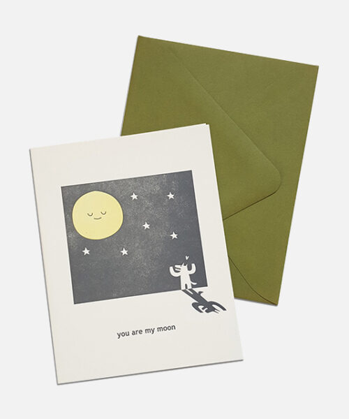 greeting card you are my moon