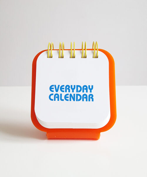 everyday calendar orange