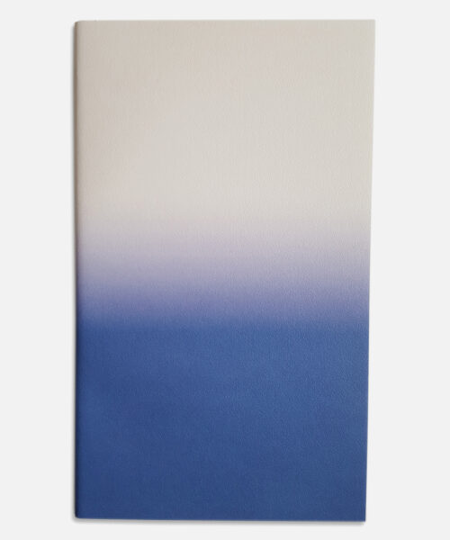 medium horizon notebook cream blue