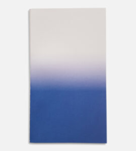 small horizon notebook cream blue