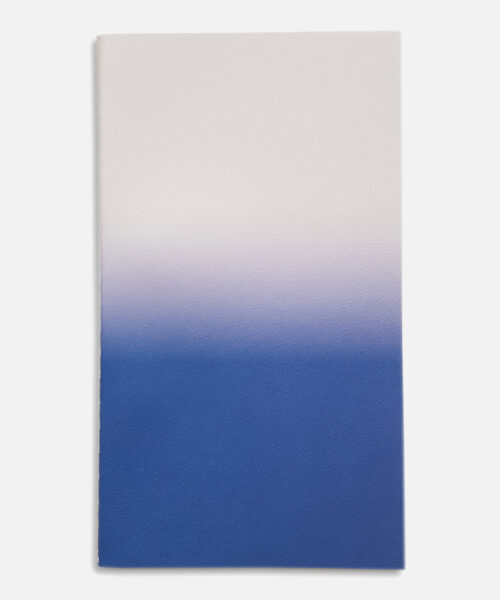 small horizon notebook cream blue