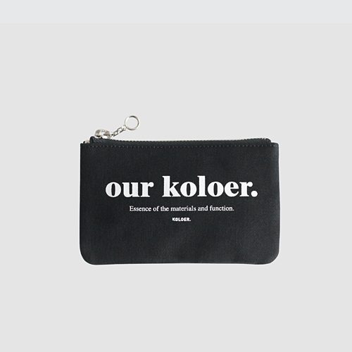 slim pouch wallet charcoal