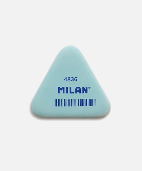 milan triangle eraser blue