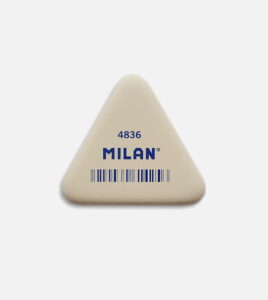 milan triangle white eraser