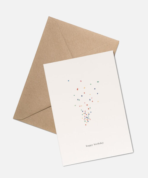 confetti greeting card