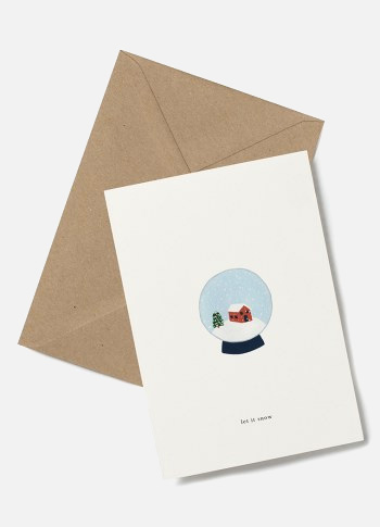 let it snow greeting card