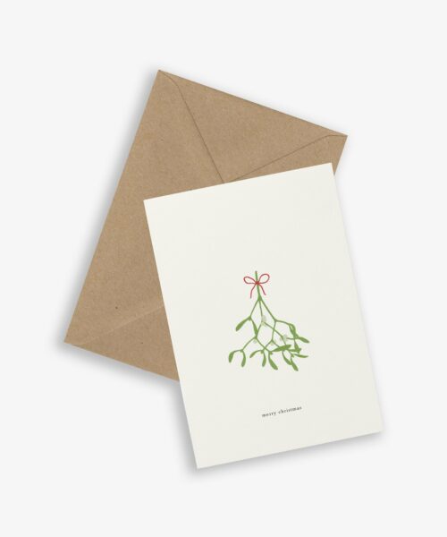 greeting card mistletoe