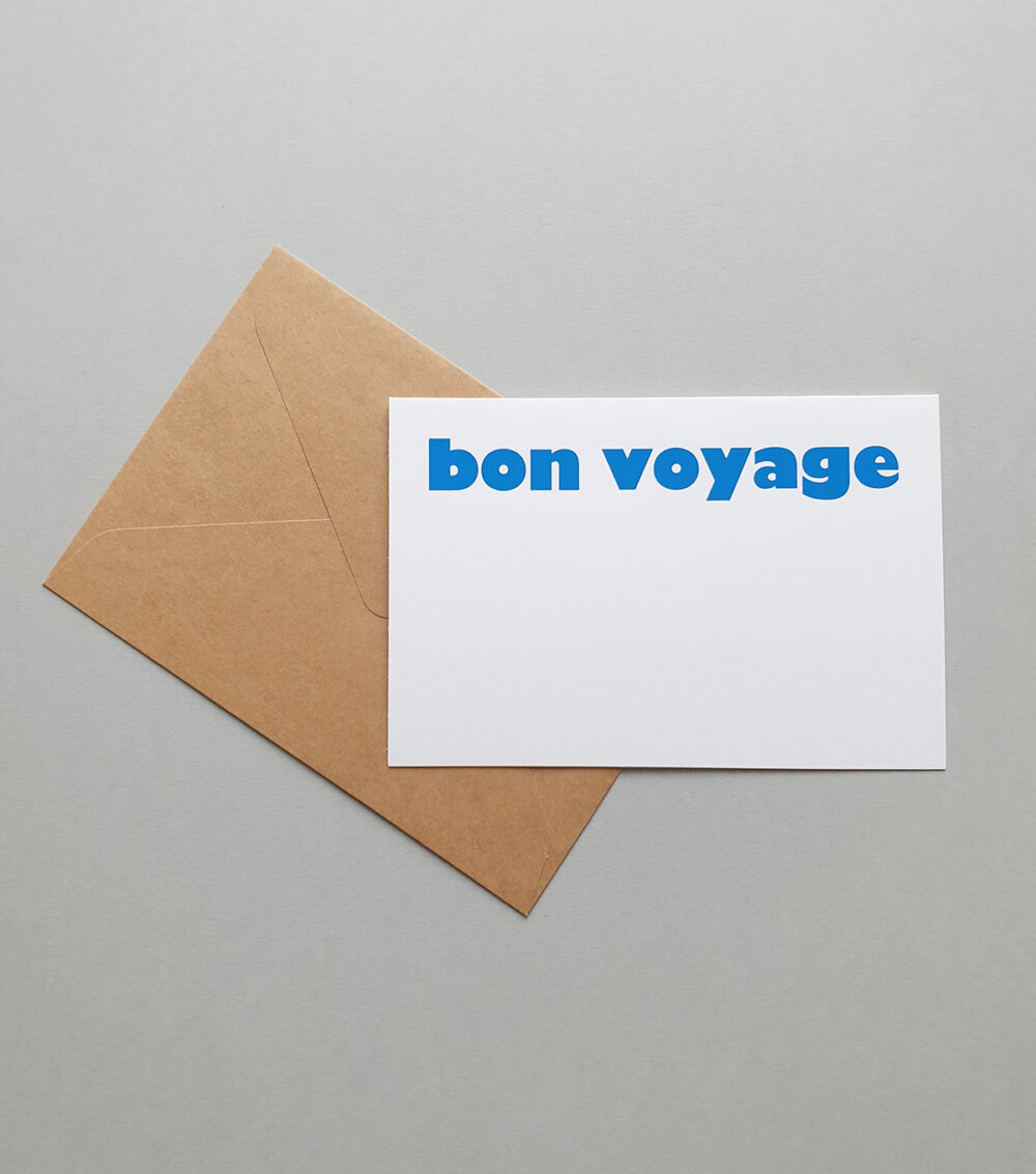 greeting card bon voyage