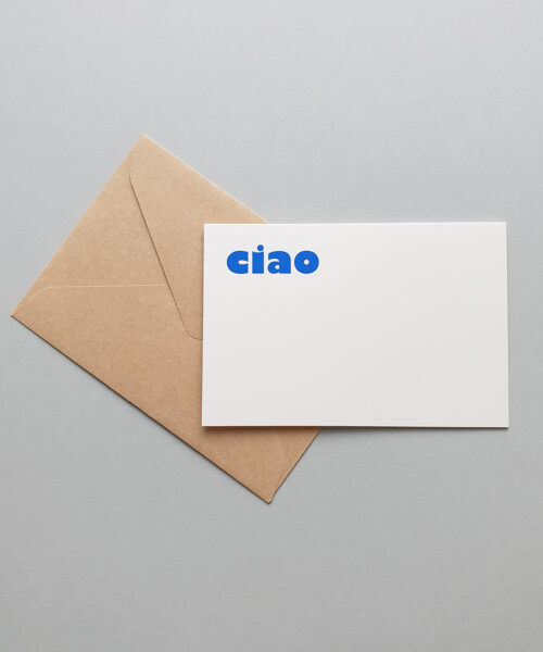 greeting card ciao