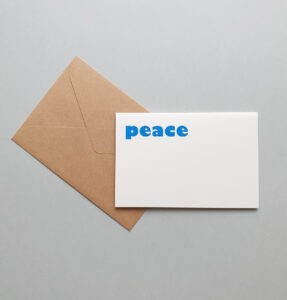 greeting card peace