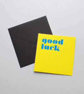 greeting card good luck