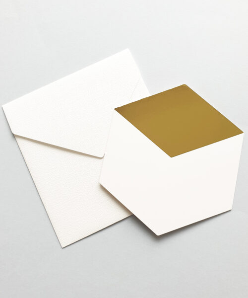 greeting card cube gold