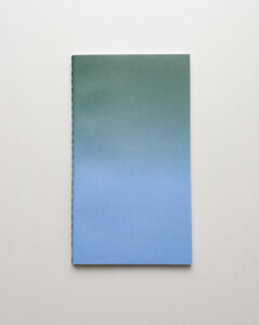 horizon small green blue notebook