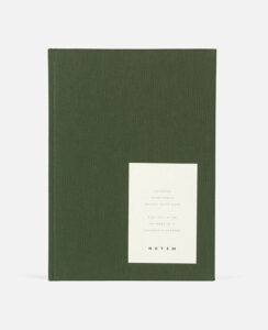 even forest green notebook