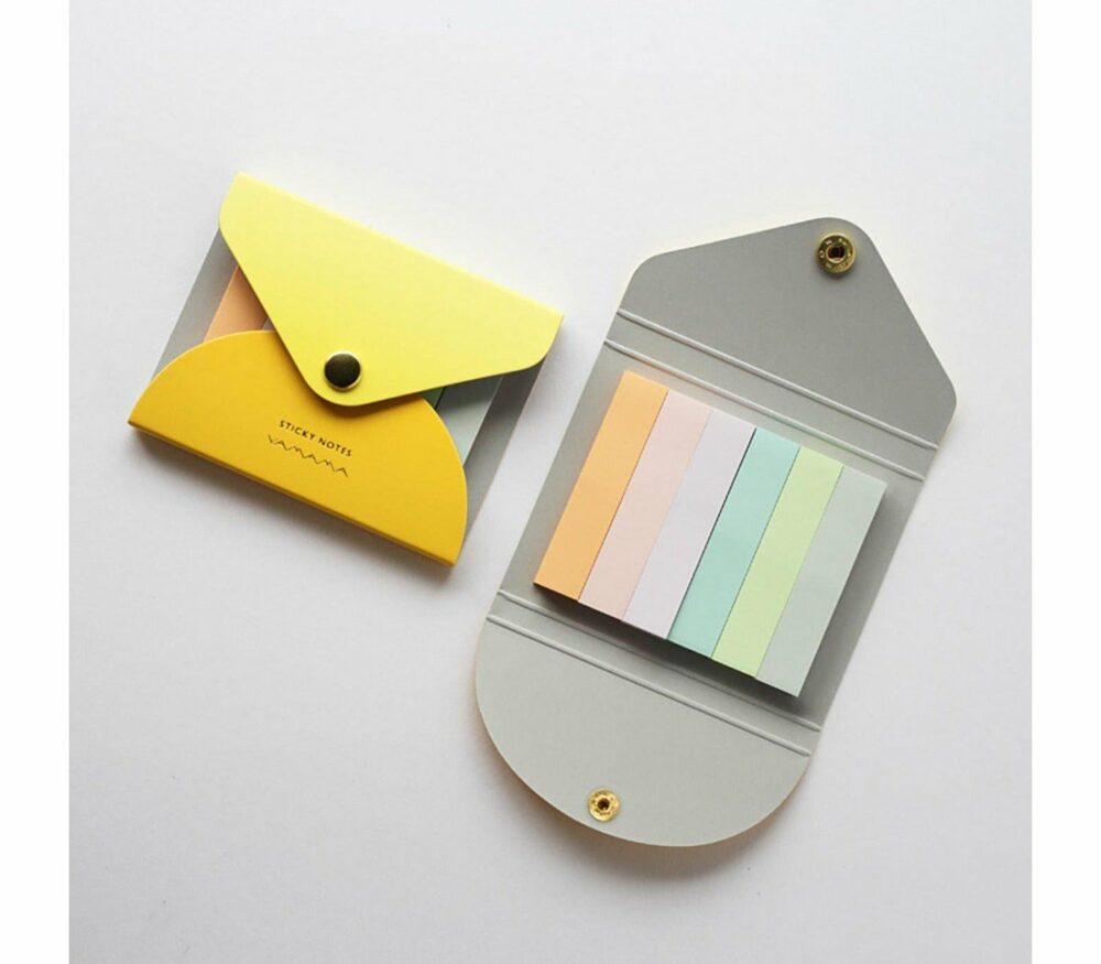 sticky notes yellow index