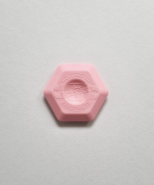 koh-i-noor hexagon eraser pink