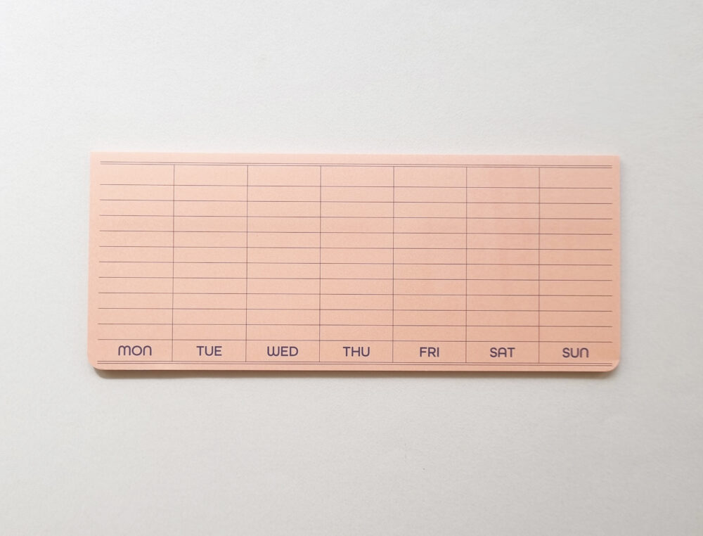 penco weekly planner sticky memo
