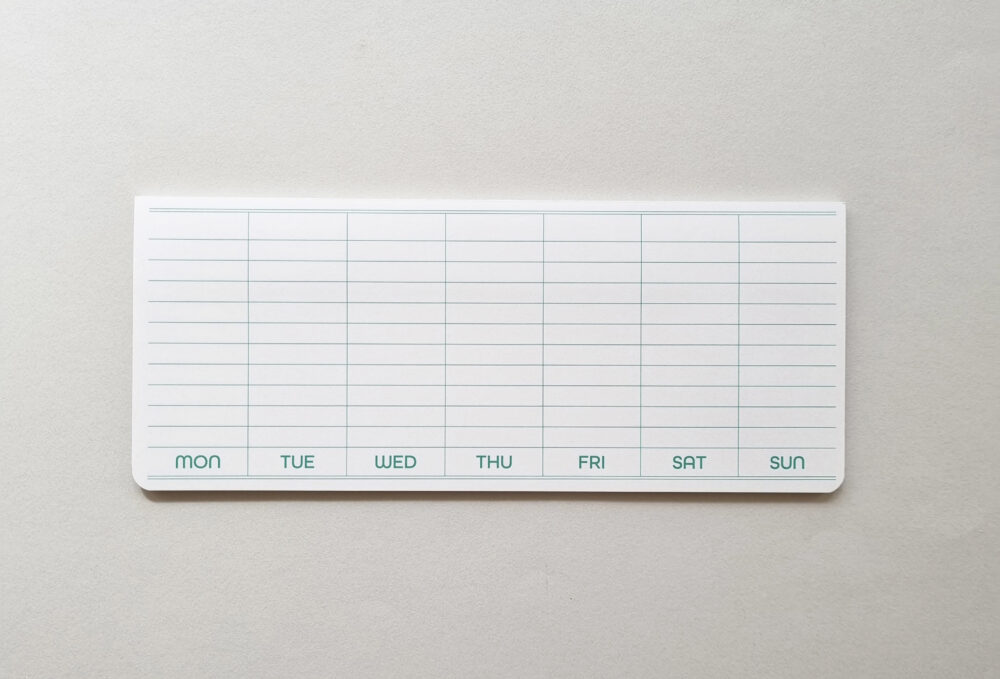 penco weekly planner sticky memo