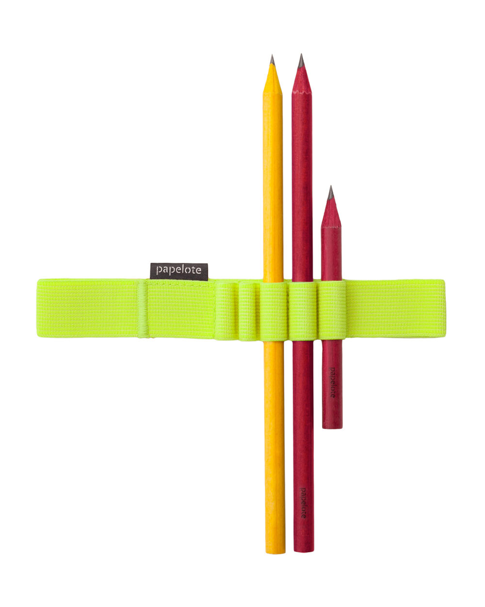 A5 elastic pen holder neon yellow