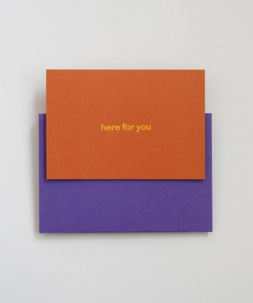 greeting card here for you
