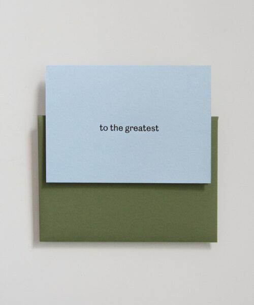greeting card to the greatest
