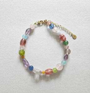 Bracelet pastel palette gemstones