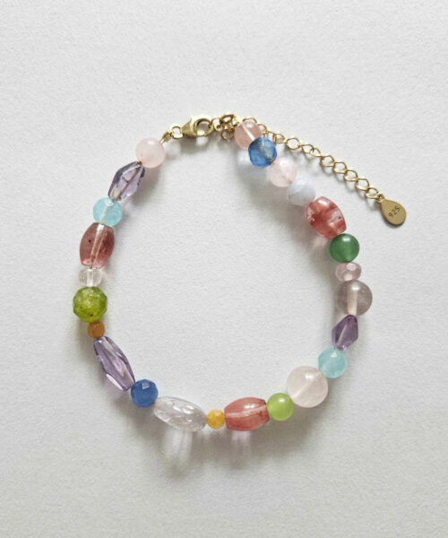 Bracelet pastel palette gemstones